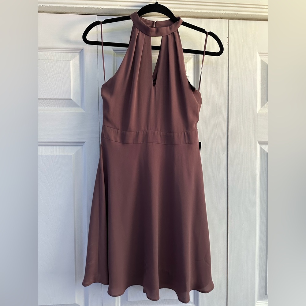 NWT Express Fit & Flare Halter Dress